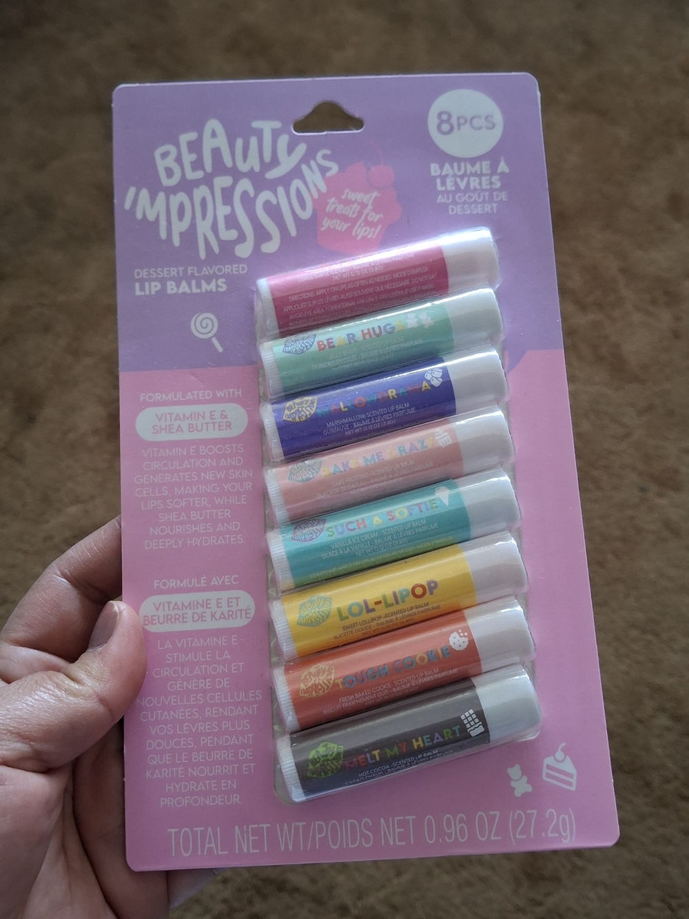 Impressions Dessert Flavored Lip Balm Set - Assorted Colors